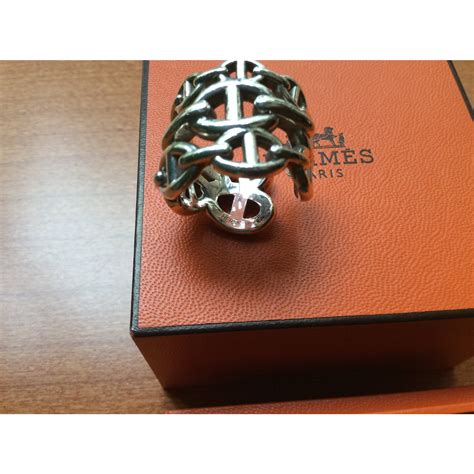 bague hermes argent chaine encre|bague chain d'ancre Hermes.